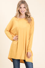 Load image into Gallery viewer, BOMBOM Round Neck Long Sleeve Oversized Top