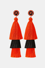 Load image into Gallery viewer, Baeds Detail Triple Layered Tassel Earring