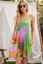 Load image into Gallery viewer, Tie-Dye Sleeveless Dress with Pockets