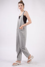 Load image into Gallery viewer, VERY J Plunge Sleeveless Jumpsuit with Pockets