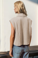 Load image into Gallery viewer, Double Take Snap Down Texture Crop Vest