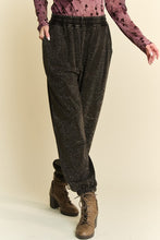 Load image into Gallery viewer, Davi & Dani Rhinestone Elastic Waist Joggers