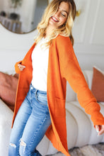 Load image into Gallery viewer, Haptics Full Size Stripe Textured Open Front Cardigan with Pockets