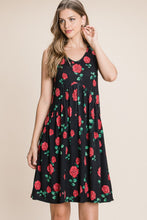 Load image into Gallery viewer, BOMBOM Floral Ruched Tank Dress