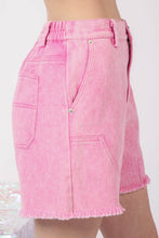 Load image into Gallery viewer, VERY J Washed Raw Hem Denim Shorts