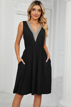 Load image into Gallery viewer, Pocketed V-Neck Wide Strap Dress