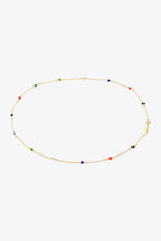 Load image into Gallery viewer, 18K Gold-Plated Multicolored Bead Necklace