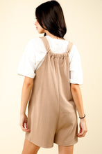 Load image into Gallery viewer, VERY J Tie Shoulder Front Pocket Romper