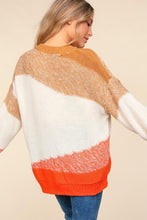 Load image into Gallery viewer, Haptics Color Block Long Sleeve Sweater
