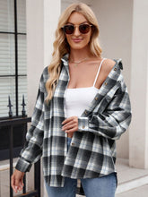 Load image into Gallery viewer, Mandy Plaid Collared Neck Long Sleeve Shirt