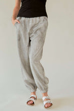 Load image into Gallery viewer, Davi & Dani Rhinestone Elastic Waist Joggers