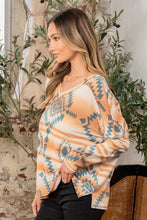 Load image into Gallery viewer, Sew In Love Full Size Printed French Terry V-Neck T-Shirt