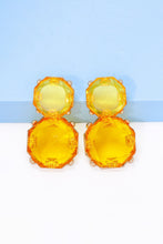 Load image into Gallery viewer, Geometrical Shape Zinc Alloy Frame Dangle Earrings