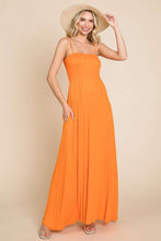 Load image into Gallery viewer, Culture Code Full Size Smocked Cami Maxi Dress with Pockets