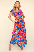 Load image into Gallery viewer, Haptics Floral Maxi Ruffled Dress with Side Pockets