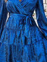 Load image into Gallery viewer, Tied Surplice Long Sleeve Dress