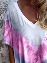 Load image into Gallery viewer, Full Size Pocketed Tie-Dye Short Sleeve Dress