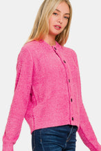 Load image into Gallery viewer, Zenana Button Down Long Sleeve Sweater Cardigan