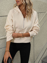 Load image into Gallery viewer, Mandy Half Zip Long Sleeve Sweatshirt