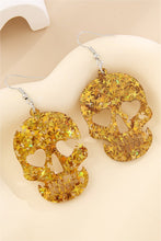 Load image into Gallery viewer, Acrylic Skull Drop Earrings