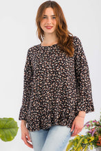 Load image into Gallery viewer, Celeste Full Size Floral Ruffle Detail Top