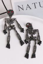 Load image into Gallery viewer, Skeleton Shape Glass Stone Dangle Earrings