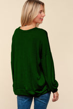 Load image into Gallery viewer, Haptics Sequin Nutcracker Patch Hacci Knit Top