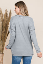 Load image into Gallery viewer, Reborn J V Neck Long Sleeve Top