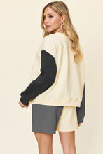 Load image into Gallery viewer, Double Take Full Size Contrast Drop Shoulder Top and Shorts Set