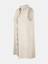 Load image into Gallery viewer, Snap Down Sleeveless Mini Dress