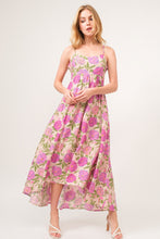 Load image into Gallery viewer, And The Why Floral High-Low Hem Cami Dress