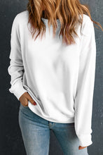 Load image into Gallery viewer, Round Neck Dropped Shoulder Sweatshirt