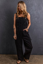 Load image into Gallery viewer, Pocketed Straight Denim Overalls