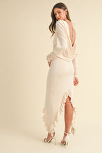 Load image into Gallery viewer, Mable Backless Asymmetric Ruffle Hem Dress