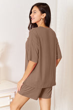 Load image into Gallery viewer, Basic Bae Full Size Soft Rayon Half Sleeve Top and Shorts Set