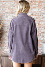 Load image into Gallery viewer, First Love Washed Corduroy Button Down Long Sleeve Shirt