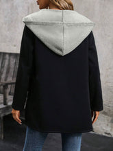 Load image into Gallery viewer, Drawstring Long Sleeve Hooded Jacket