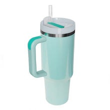 Load image into Gallery viewer, Stainless Steel Tumbler with Handle and Straw