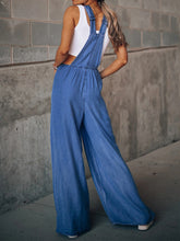 Load image into Gallery viewer, Wide Leg Denim Overalls