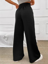 Load image into Gallery viewer, Honey Drawstring Elastic Waist Wide Leg Pants