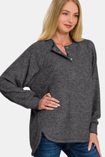 Load image into Gallery viewer, Zenana Full Size Brushed Melange Hacci High-Low Sweater