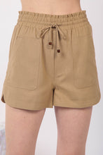 Load image into Gallery viewer, VERY J Drawstring Elastic Waist Linen Shorts