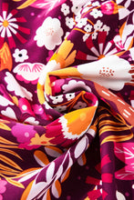 Load image into Gallery viewer, Printed Johnny Collar Long Sleeve Midi Dress