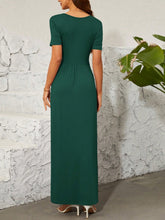 Load image into Gallery viewer, Surplice Short Sleeve Maxi Dress