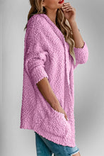 Load image into Gallery viewer, Double Take Pocketed Open Front Long Sleeve Cardigan