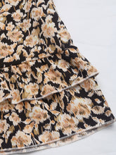 Load image into Gallery viewer, Perfee Printed Tie Neck Long Sleeve Mini Dress