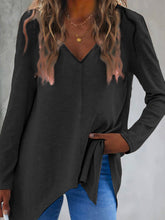 Load image into Gallery viewer, Full Size V-Neck Long Sleeve T-Shirt