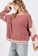 Load image into Gallery viewer, SAGE + FIG French Terry Star Applique Patch Sweatshirt