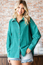 Load image into Gallery viewer, First Love Washed Corduroy Button Down Long Sleeve Shirt