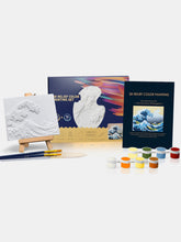 Load image into Gallery viewer, Relief The Great Wave off Kanagawa DIY 3D Oil Painting Kit
